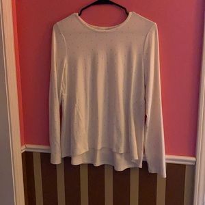 White with golden polka dots blouse